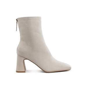 Dimri Square Toe Microfiber Ankle Boots